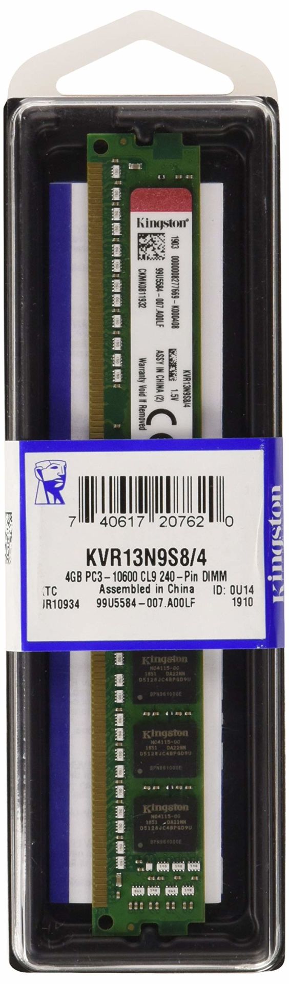 Kingston 4GB 1333MHz DDR3 Kvr13N9S8/4 RAM Bellek