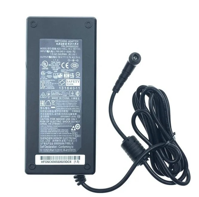 HOIOTO ADS-110CL-19-3 190110G 19V 5.79A 110W 110.01W 5.5*2.5mm Güç Kaynağı Şarj Cihazı İçin Anahtarlama Adaptörü